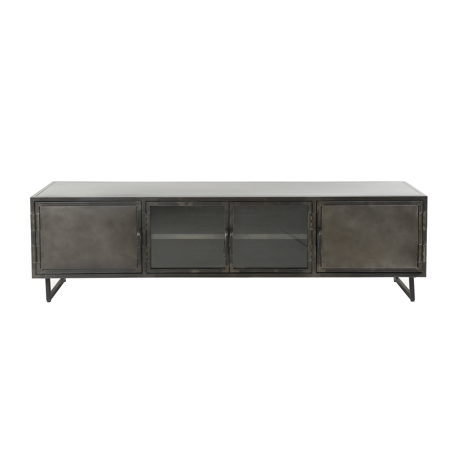 TV-Schrank 180 cm Rift Metal / Gun Metal