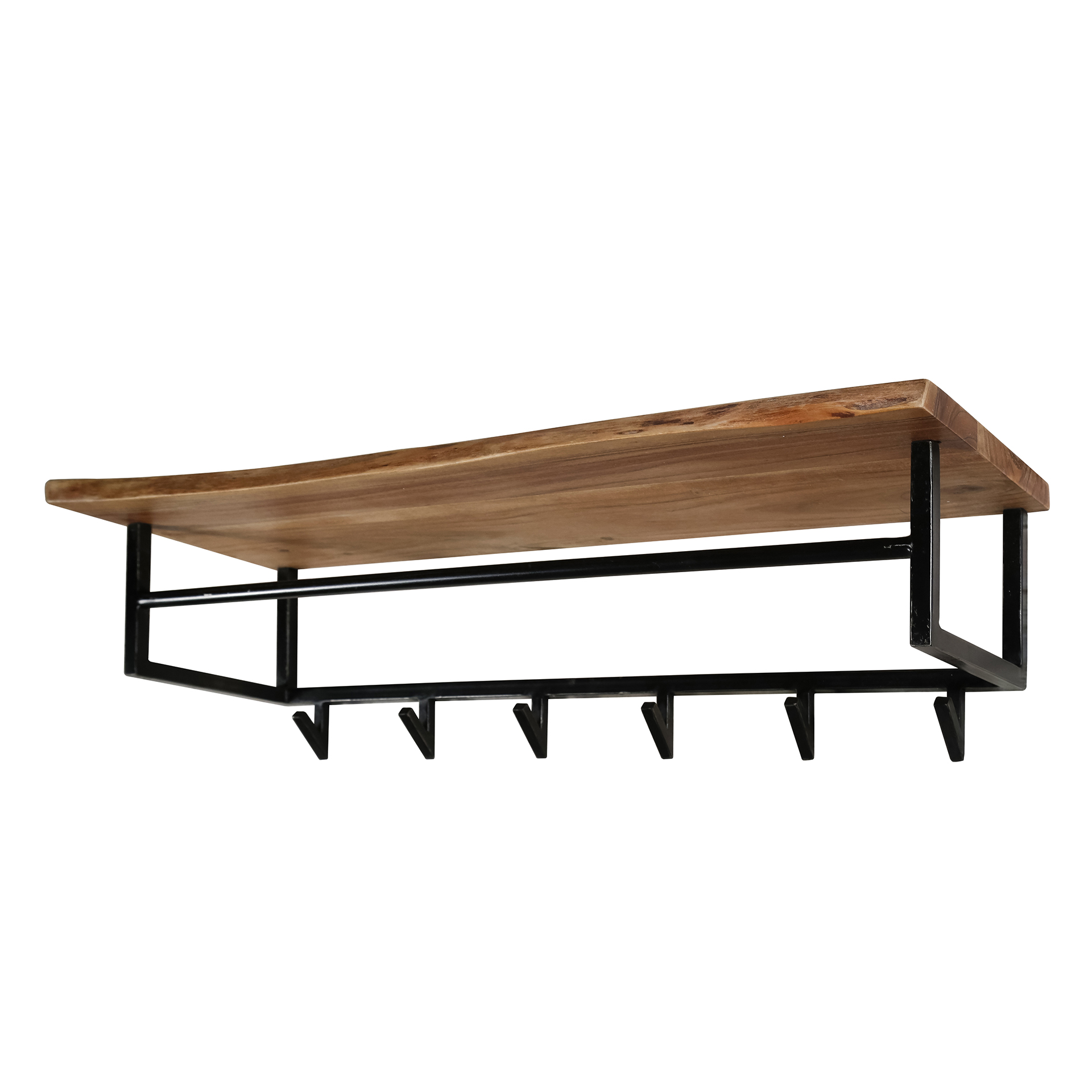 Garderobenhaken aus Holz (6 Haken)