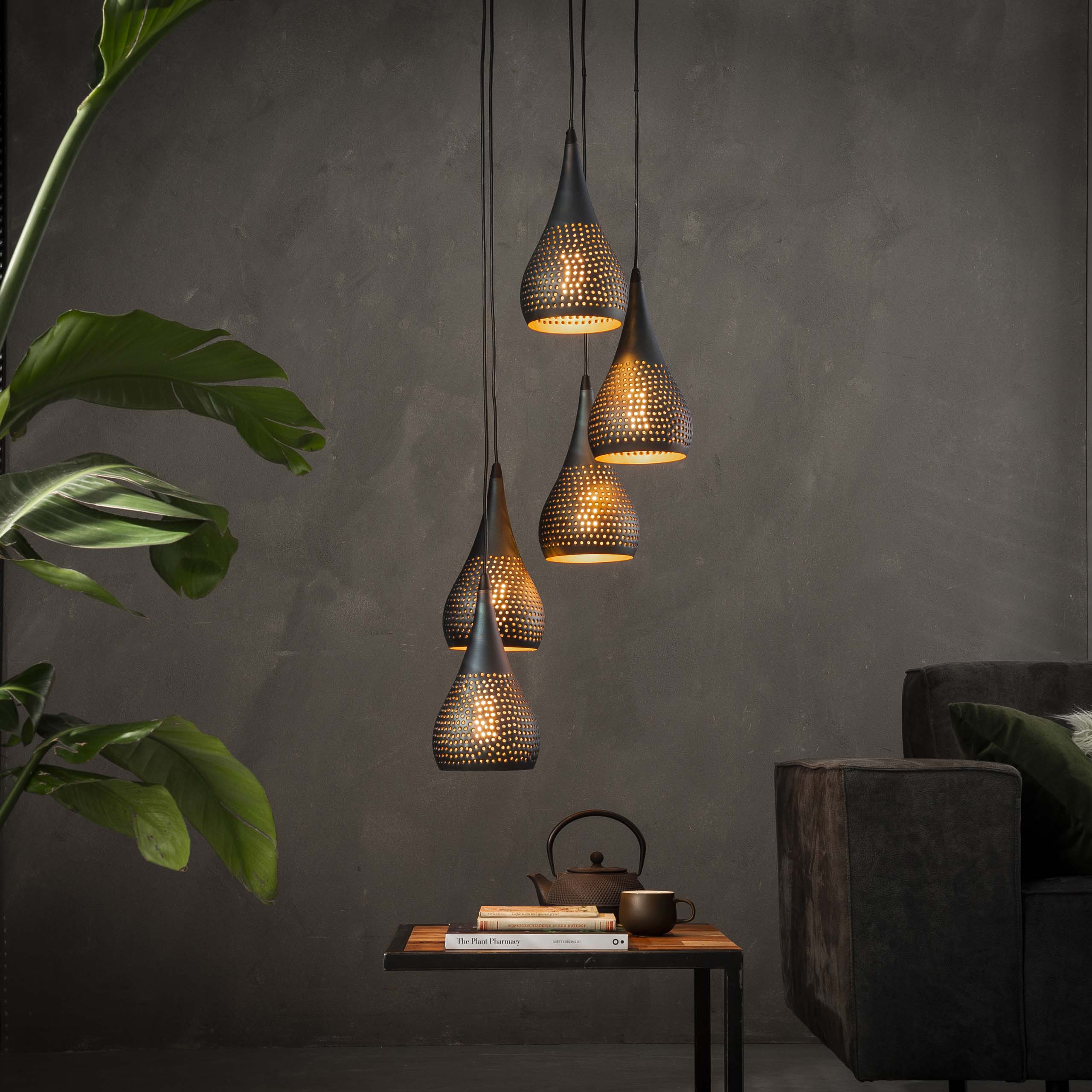 Hängelampe 5L Punch gestuft