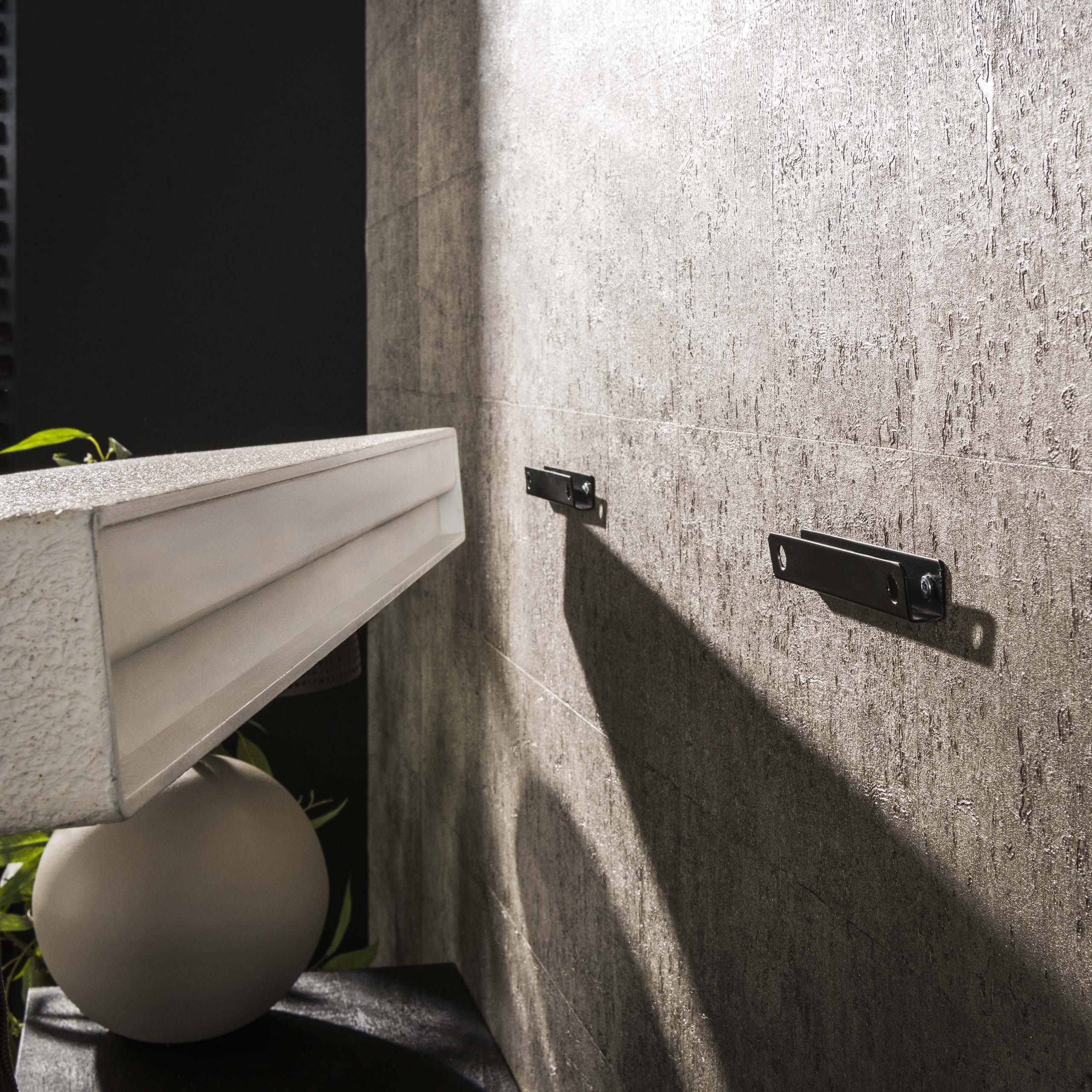 Wandregal 100 cm Stein/Marmor-Verbundwerkstoff