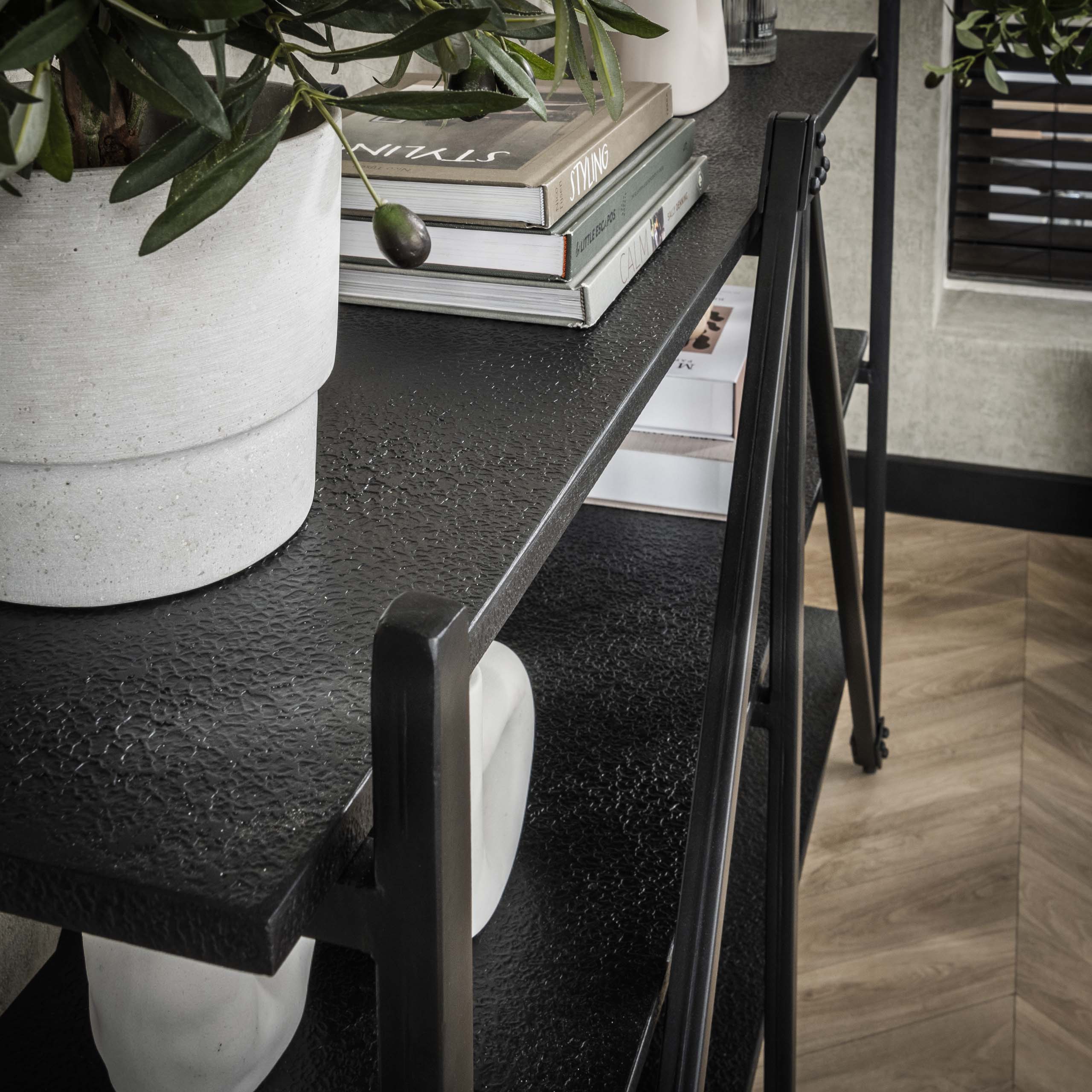 Wandregal Piega 3-lagig 130 cm - Grau