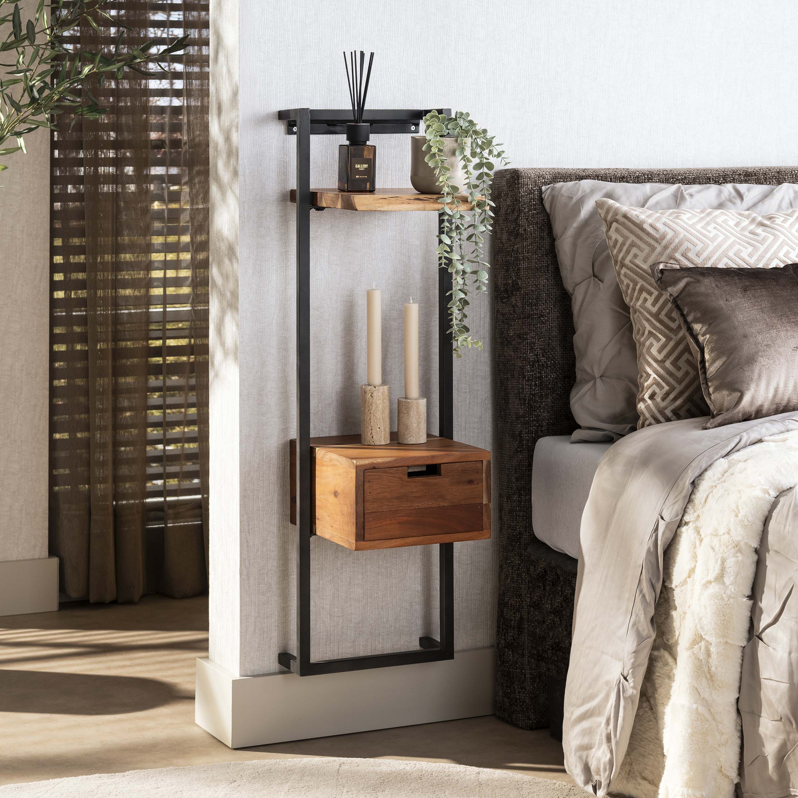 Nachttisch Air Solid XS / Massive Akazie natur