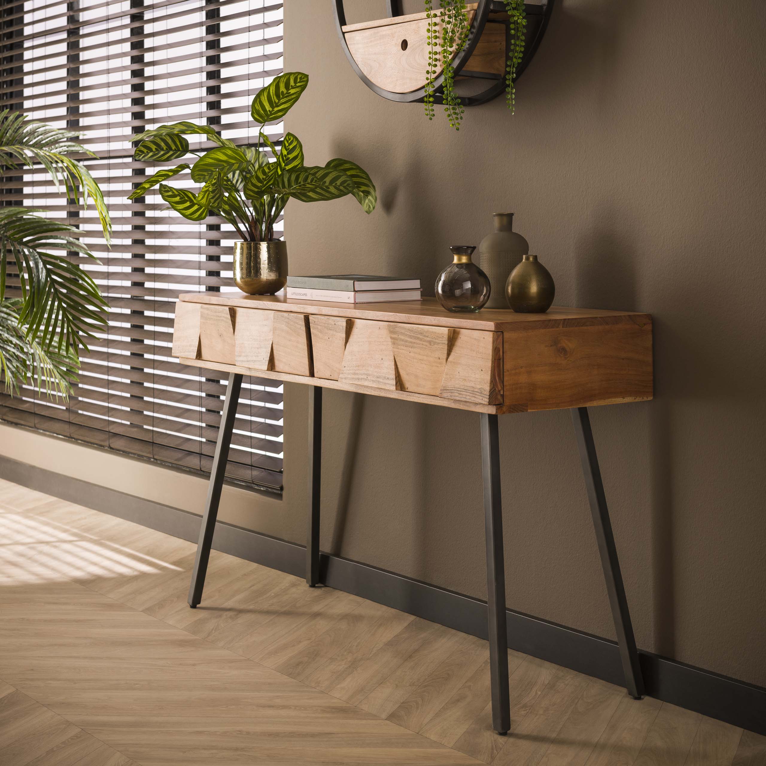 Schminktisch Demn / Massive Akazie natur